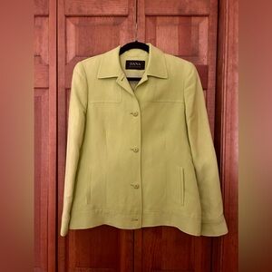 Dana Buchman Women’s Retro/Mod/Vintage Inspired Bright Green Blazer Sz 6